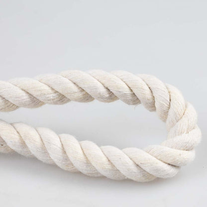 Duvoplus - ECO katoenen touw met 2 lussen - Wit - 36 cm / 125 g