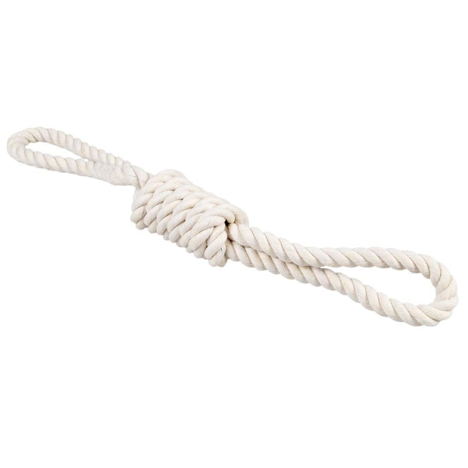 Duvoplus - ECO katoenen touw met 2 lussen - Wit - 36 cm / 125 g