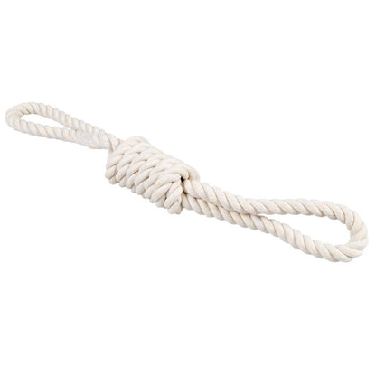 Duvoplus - ECO katoenen touw met 2 lussen - Wit - 36 cm / 125 g