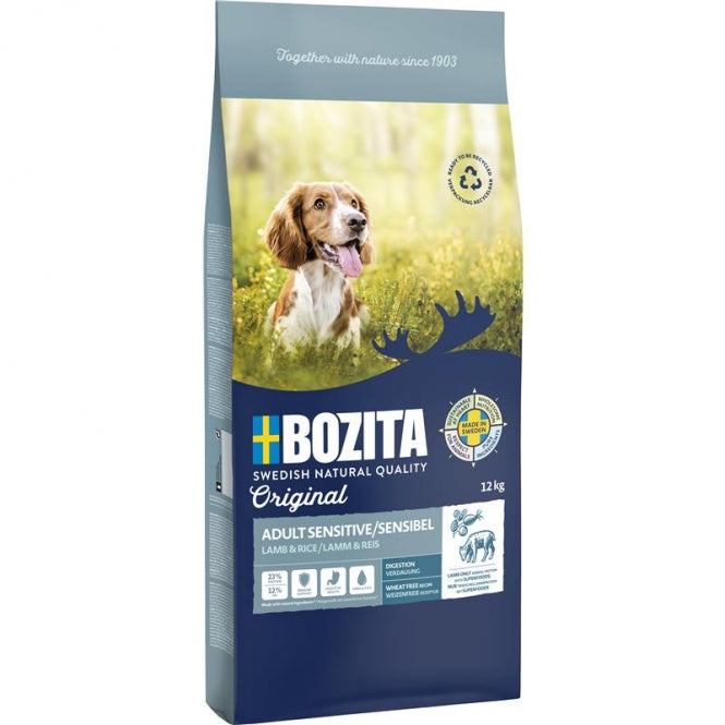 Bozita Original Adult Sensitive Lam & Rijst - 12 kg