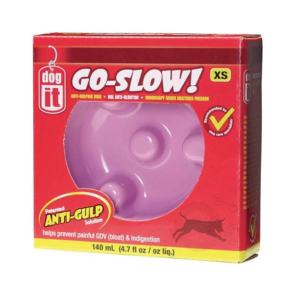 DOGIT - Go-Slow - Anti-Schrok Voerbak - Roze - 140 ml