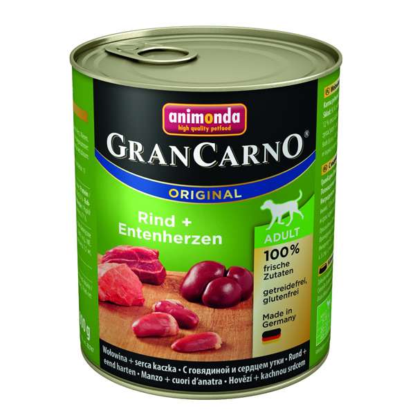 Animonda GranCarno Adult Rund & Eendenhartjes - 800g