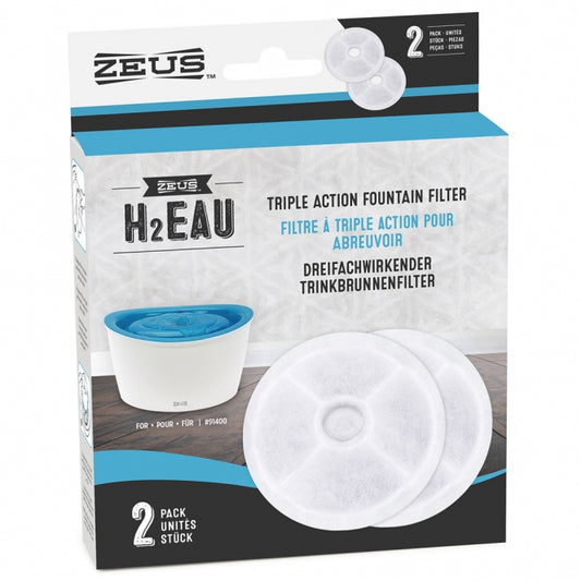 ZEUS H2EAU Drievoudig Actiefilter, 2er-Set