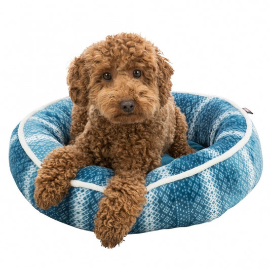 Trixie - Kerst Bed Lumi - petrol/wit - 50cm