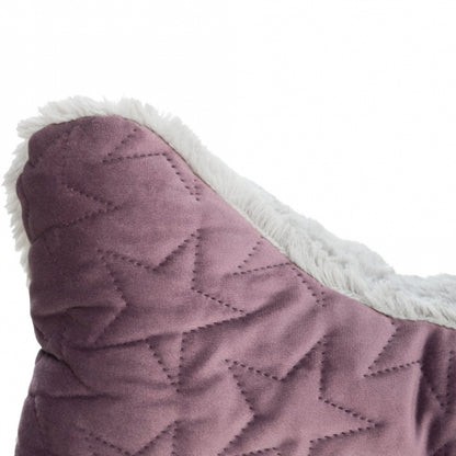 Trixie - Estelle kussen - bessen/grijs - 34x20 cm