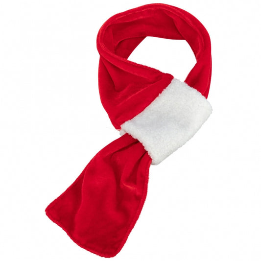 Trixie - Kerstsjaal - rood/wit - 50 cm