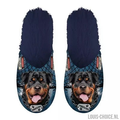Merkloos Pantoffel Rottweiler Donkerblauw-MERKLOOS-Louis Choice