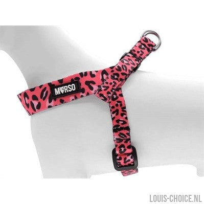 Morso Mini Hondentuig Verstelbaar Gerecycled Bubble Leo Roze-MORSO-Louis Choice