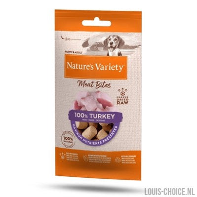 Natures Variety Freeze Dried Meat Bites Turkey-NATURES VARIETY-Louis Choice