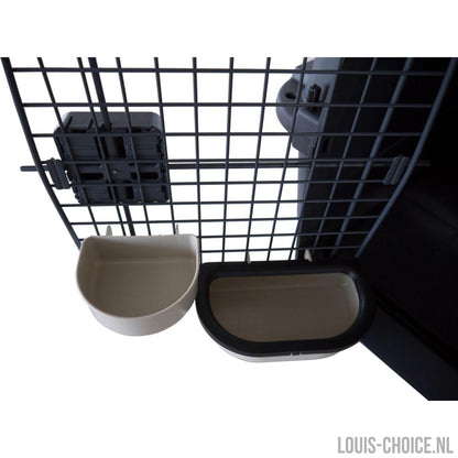 Topmast Pawsport Reisbench - Transportbox - Antraciet - Diverse Maten-Topmast-Louis Choice