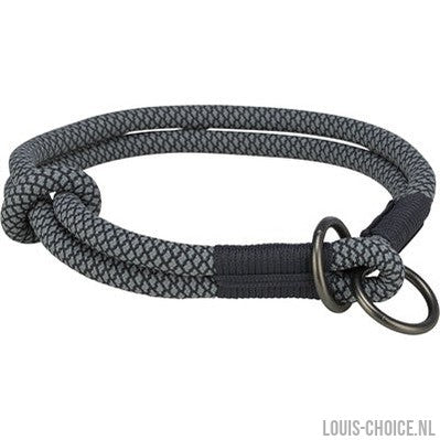 Trixie Halsband Hond Soft Half-Slip Zwart / Grijs-TRIXIE-Louis Choice