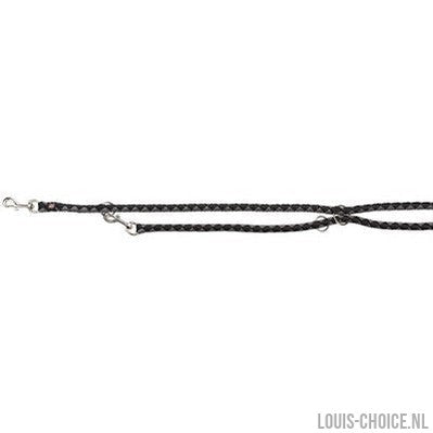 Trixie Hondenriem Cavo Verstelbaar Zwart / Grijs-TRIXIE-Louis Choice