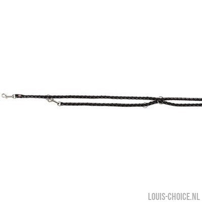 Trixie Hondenriem Cavo Verstelbaar Zwart / Grijs-TRIXIE-Louis Choice