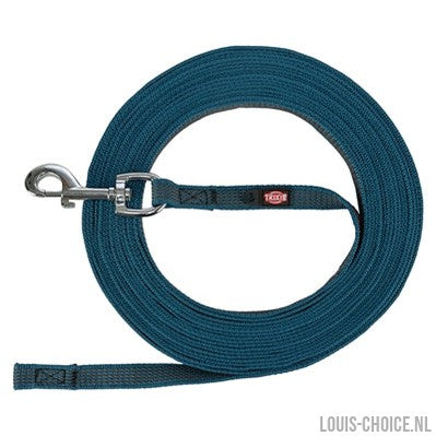 Trixie Hondenriem Sleeplijn Met Rubber Anti Slip Petrol Blauw-TRIXIE-Louis Choice