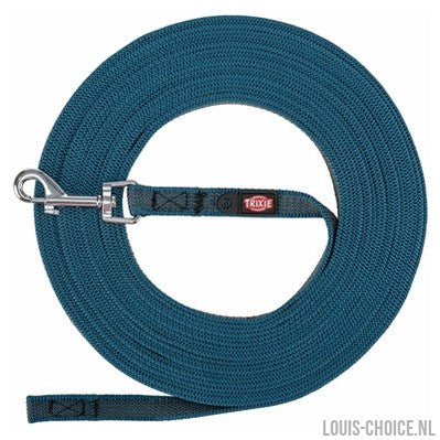 Trixie Hondenriem Sleeplijn Met Rubber Anti Slip Petrol Blauw-TRIXIE-Louis Choice