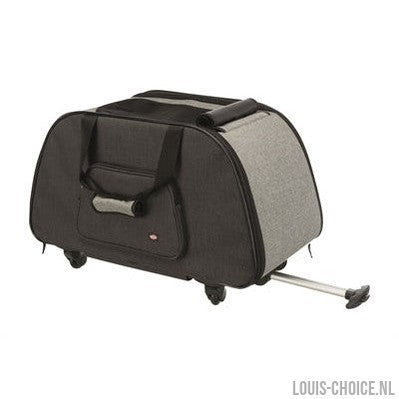 Trixie Reismand Trolley Zwart / Lichtgrijs-TRIXIE-Louis Choice