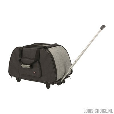 Trixie Reismand Trolley Zwart / Lichtgrijs-TRIXIE-Louis Choice