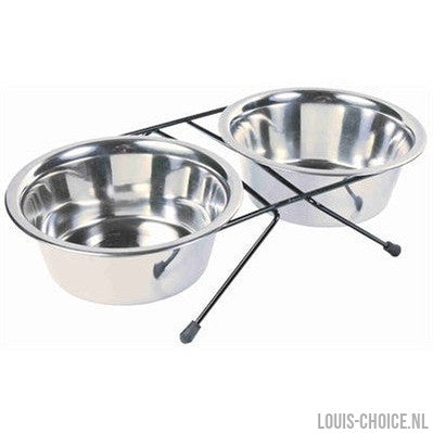 Trixie Voer / Waterbak-Set Rvs / Metaal-TRIXIE-Louis Choice