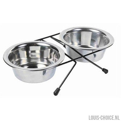 Trixie Voer / Waterbak-Set Rvs / Metaal-TRIXIE-Louis Choice