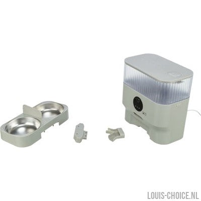 Trixie Voerbak / Drinkbak Dubbel Voor #24347 Kunststof / Rvs Wit-TRIXIE-Louis Choice