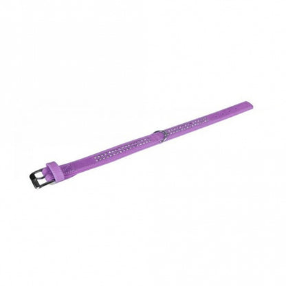 Karlie Buffel Strass Halsband - Paars - 2-rij, 45cm/24mm