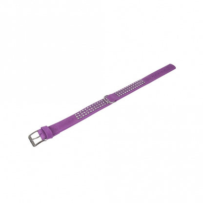 Karlie Buffel strass halsband- Paars - 3 rijen, 65cm/40mm
