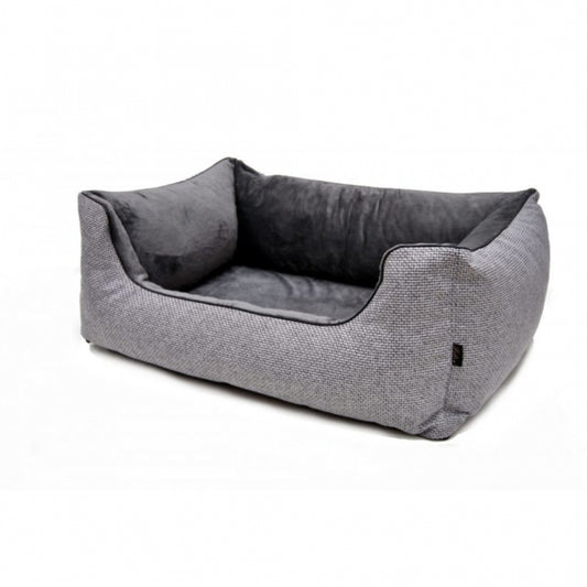 Lebon hondenbed Louis PLUS - zilver - 80 x 60 cm