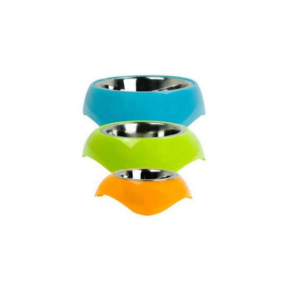 Pawise roestvrijstalen kom met kunststof houder - 1750 ml / Blauw