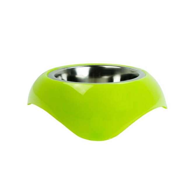Pawise roestvrijstalen kom met kunststof houder - 750 ml / Groen