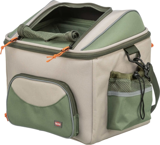 Trixie Front-Fietsmand - olijfgroen/beige