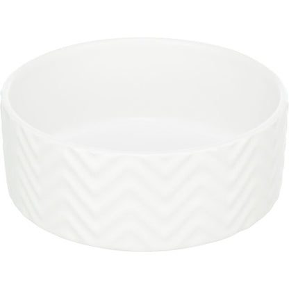 Trixie Bak van structuurkeramiek - wit - 1,6 l/ø 20 cm
