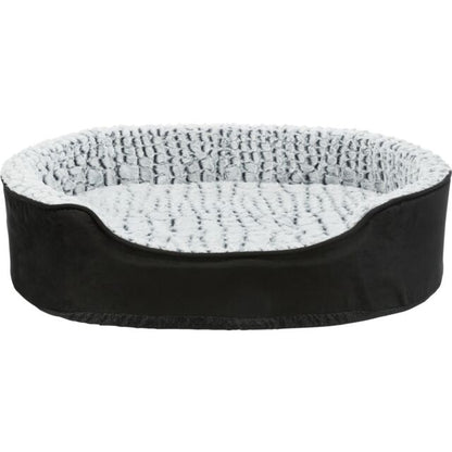 Trixie Vital Bed Lino, ovaal - zwart/grijs - 60 × 45 cm