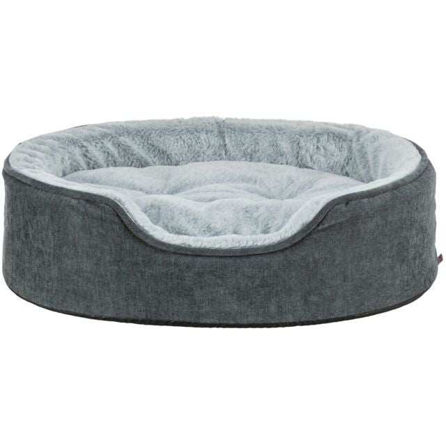 Trixie Vital Bed Lino Soft, ovaal - grijs/lichtgrijs - 60 x 45 cm
