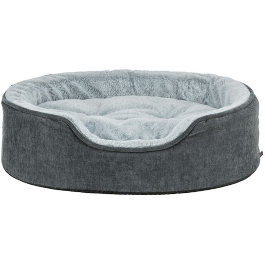 Trixie Vital Bed Lino Soft, ovaal - grijs/lichtgrijs - 60 x 45 cm
