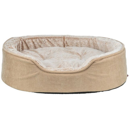 Trixie Vital Bed Lino Soft, ovaal - beige/crème - 60 × 45 cm