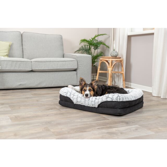 Trixie Vital Bed Lino - zwart/grijs - 70 × 55 cm