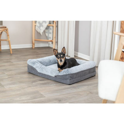 Trixie Vital Bed Lino Soft - grijs/lichtgrijs - 90 x 65 cm
