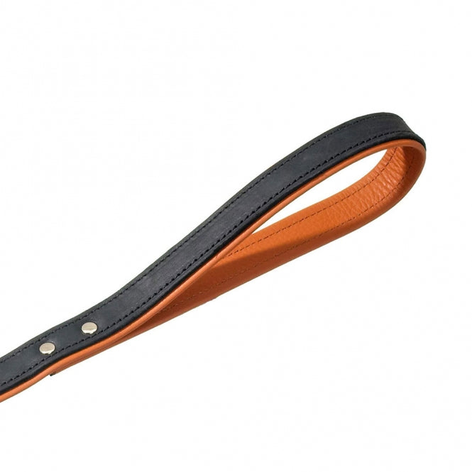 Karlie Rodeo Lijn Genageld - 22mm 100cm - zwart/cognac