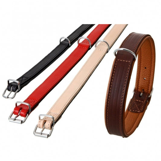 Karlie Rondo Halsband Onderlegd - Zwart - 14mm / 37cm
