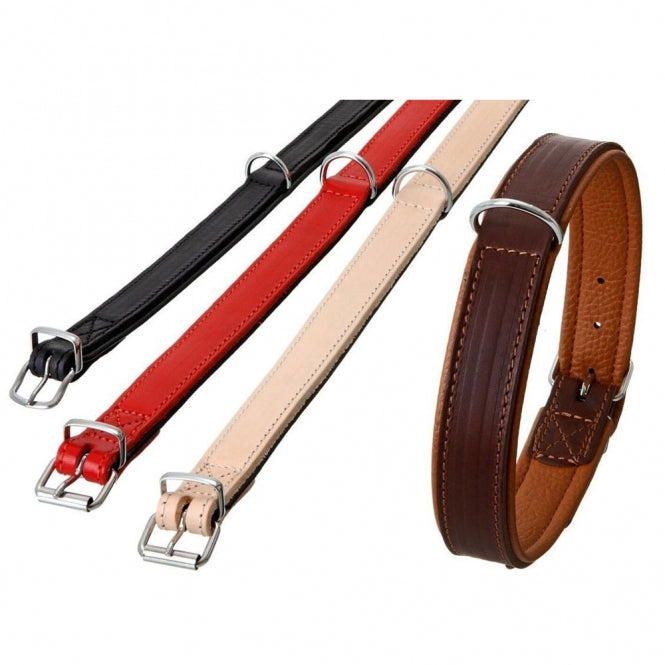 Karlie Rondo Halsband Onderlegd - Zwart - 22mm / 52cm