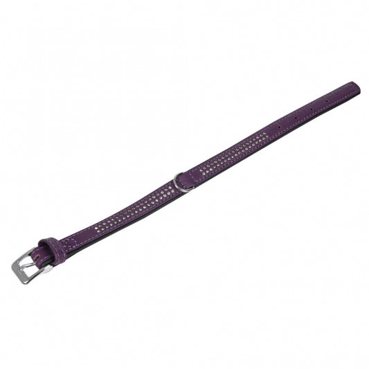 Karlie Vintage Strass-Halsband - Violet - 4-rijig, 65cm / 40mm