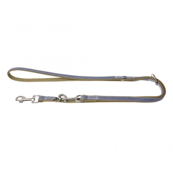 Karlie Vintage Trend Lijn - Rookblauw/Mosgroen - 200cm / 22mm