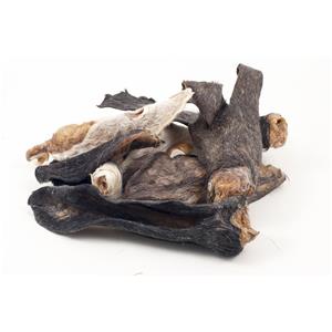 Klassieke hondensnack geitenoren met vacht 100g